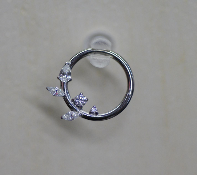 Gem Vine Hinged Ring