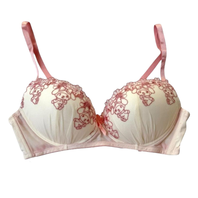 My Melody embroidered bra 