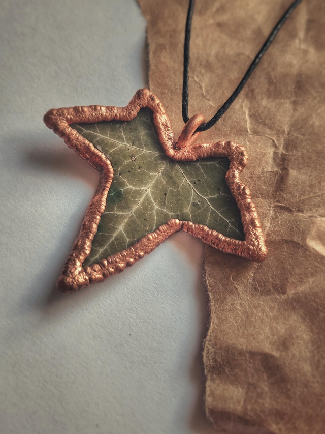 Ivy Leaf Copper Necklace