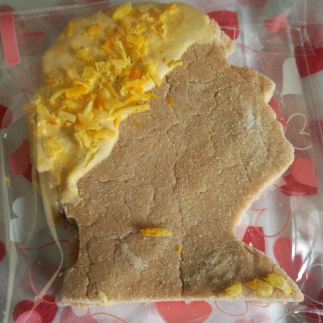 Boris treats. strawberry and coconut shortbread. wheat free