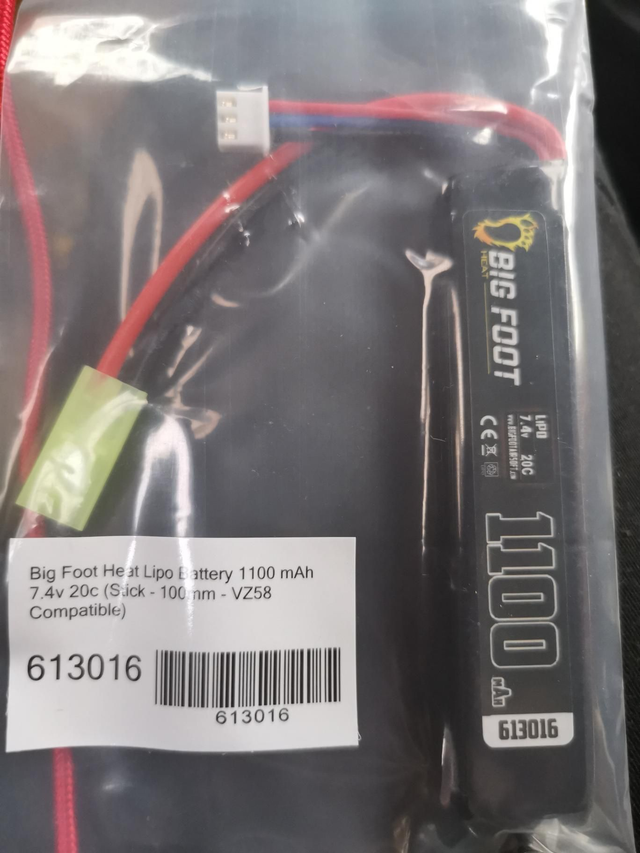 BF Heat Lipo 7.4v 1100mAh