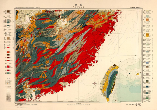 Geological Charts of Asia — Taiwan
