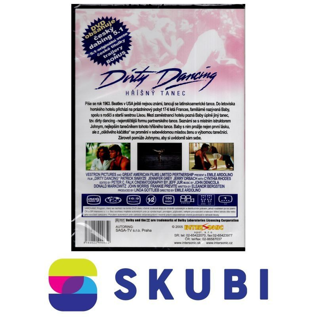 DVD Hříšný tanec / Dirty Dancing - česky, anglicky