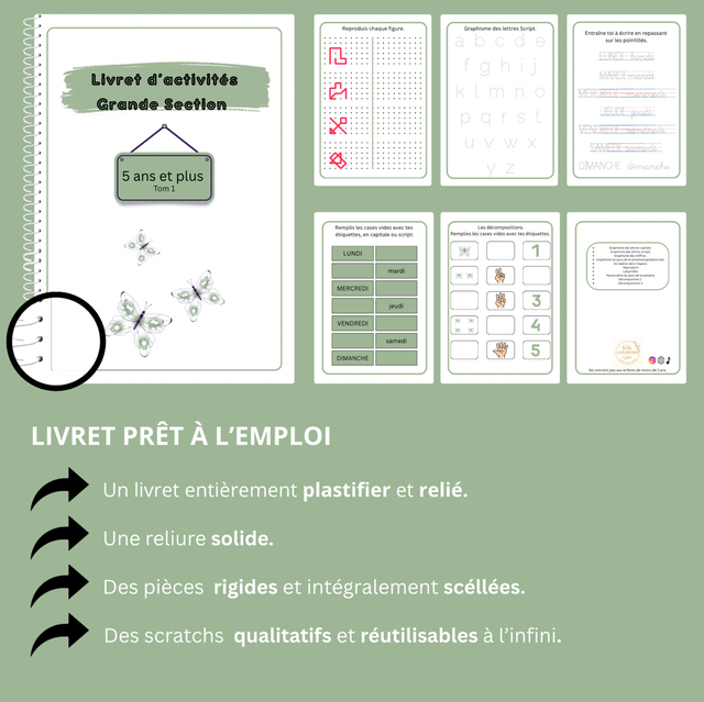 Livret Grande section A4, 10 activités
