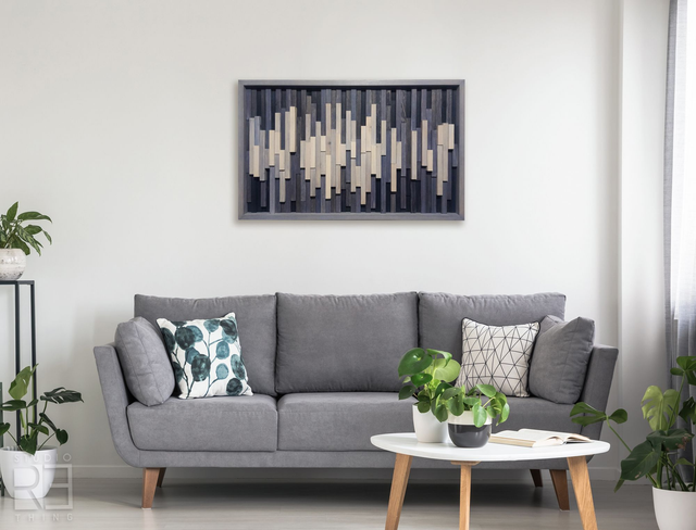 Geometryczna Drewniana Dekoracja 3D / nr.1