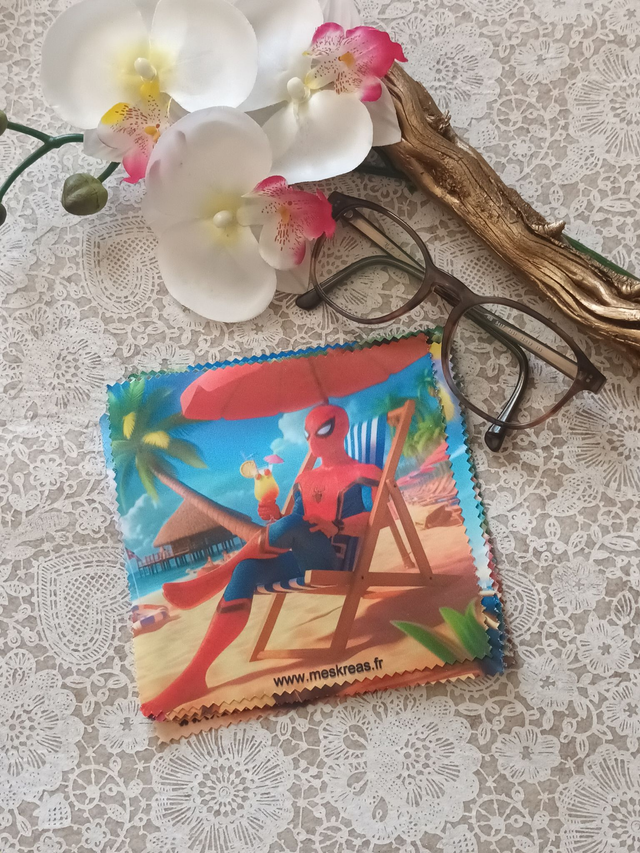 Chiffon Microfibre Spiderman Plage