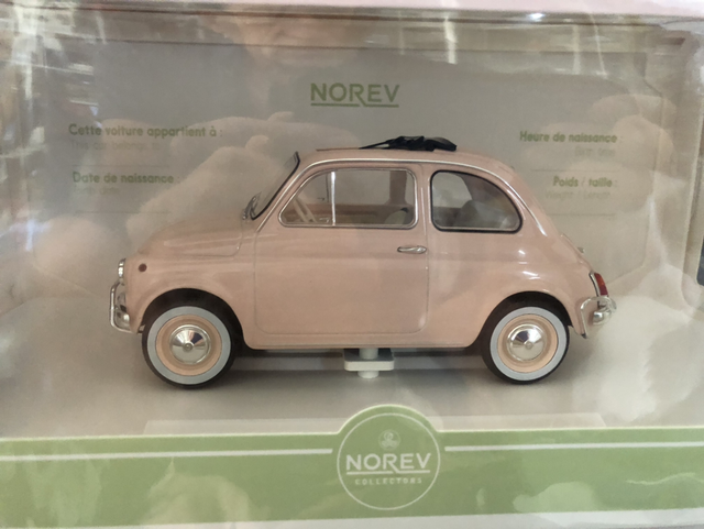 Fiat 500 L 1968 pink Norev 1:18