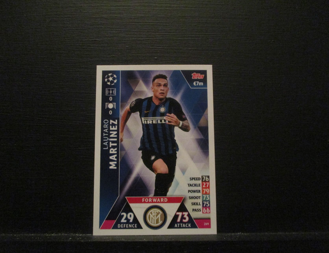 Lautaro Martinez - UEFA Champions League Match Attax 2018/19 Original Trading Card #269