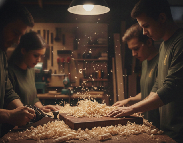 3) 🪵Atelier “Planche en BOIS DE FIL” - 5 heures / 2 jours - Planche à découper