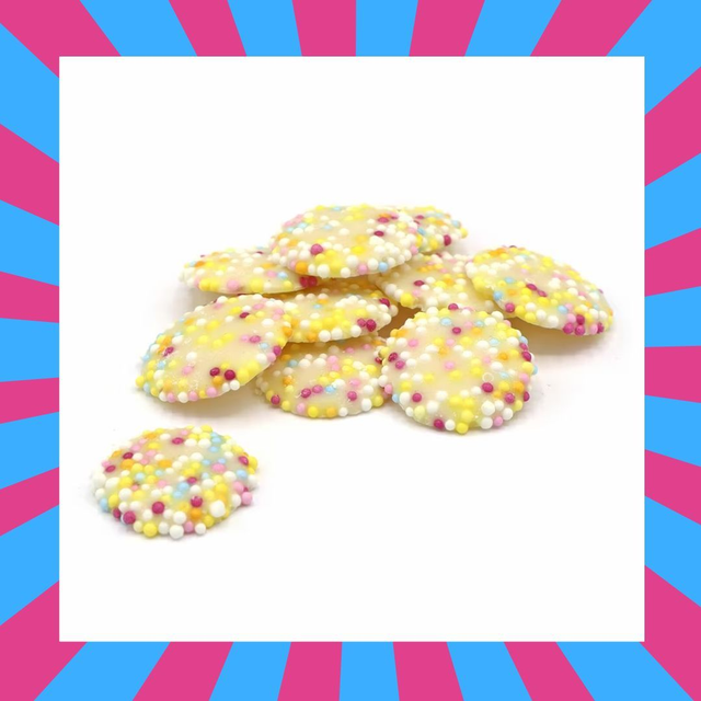 Chocolate buttons with bits on (Snowies)