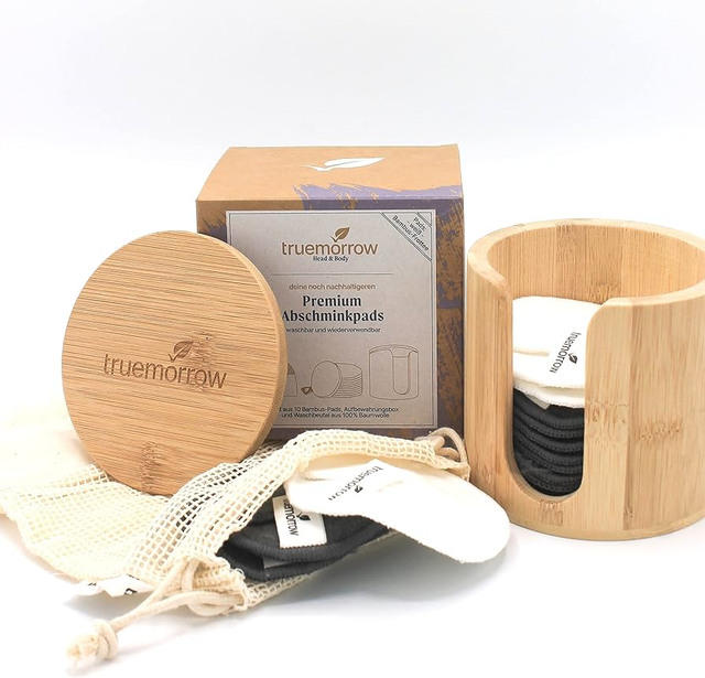 Truemorrow Abschminkpads mit Aufbewahrungsbox