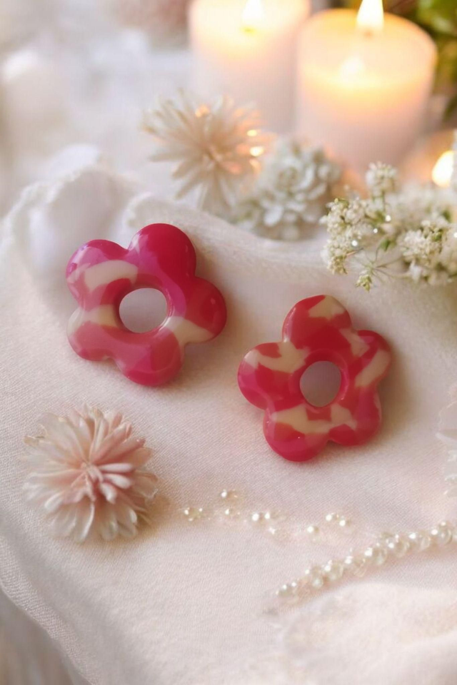 Pampilles interchangeables dégradé fleural 