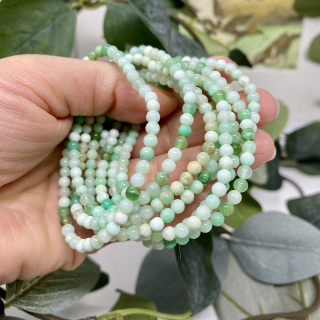  Armband Chrysopras 4 mm