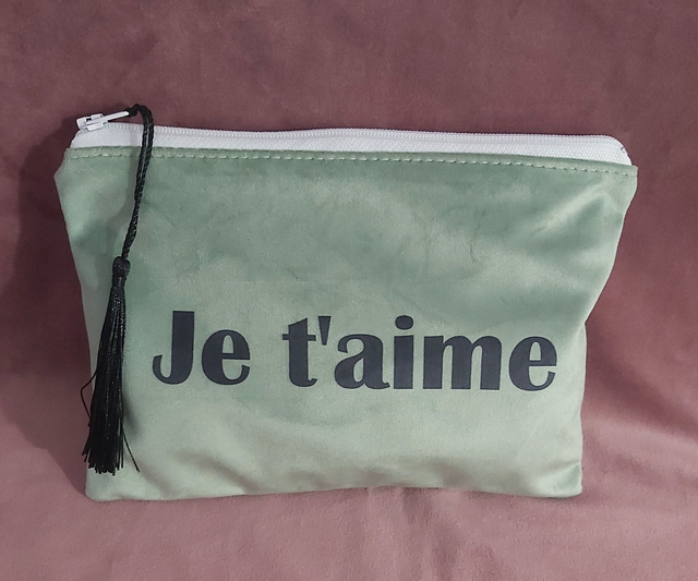 Pochette je t aime verte 