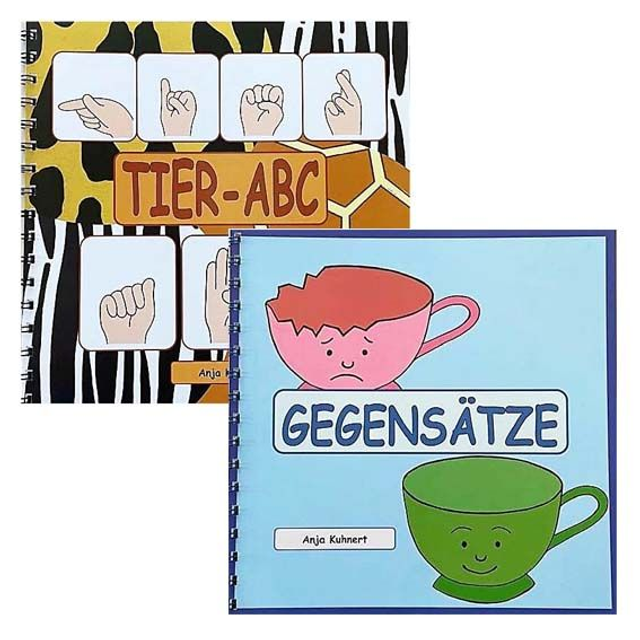 Gebärdenbuch "Tier-ABC" und "Gegensätze"