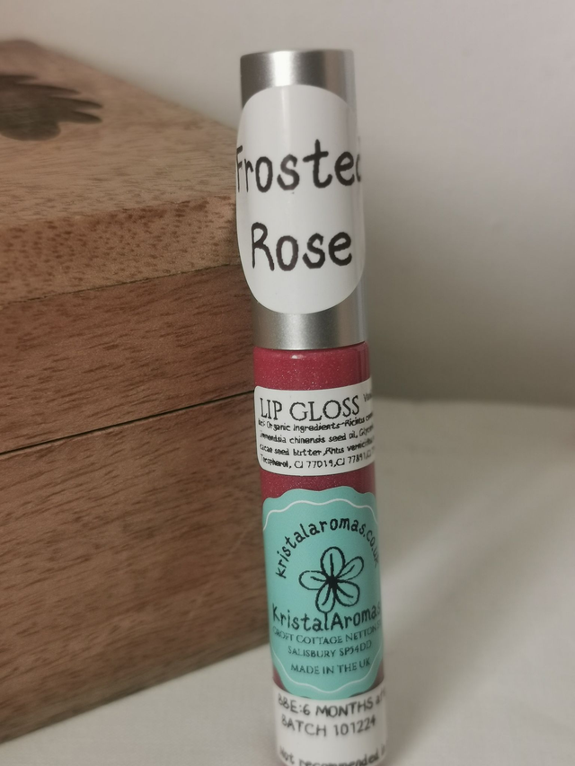 Lip Gloss (organic)  Frosted Rose Pearl   10ml
