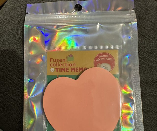 Heart and Animal sticky Notes