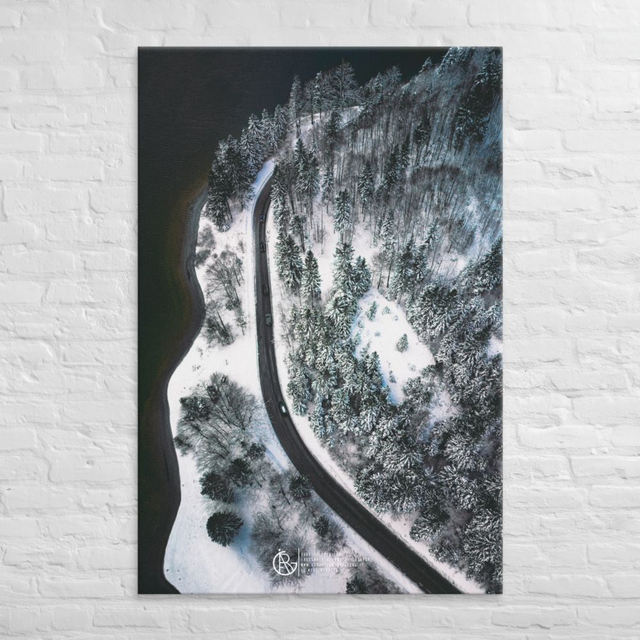Tra Bosco e Silenzio: L'Inverno dall'Alto - Canvas