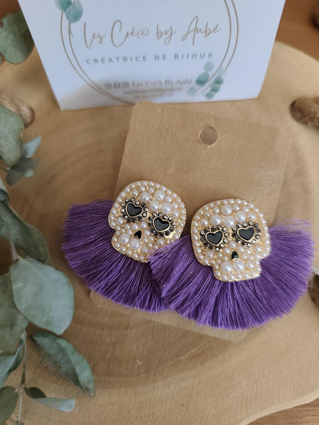 BO MINI BOHEME TETE DE MORT/ VIOLET 0000024