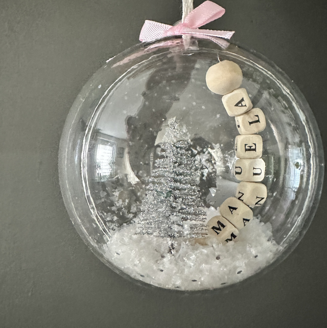 Christbaumkugel befüllbar 8 cm