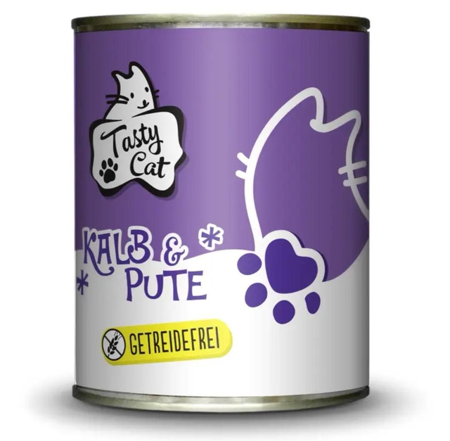 Nassfutter - Kalb und Pute, 800g - TastyCat