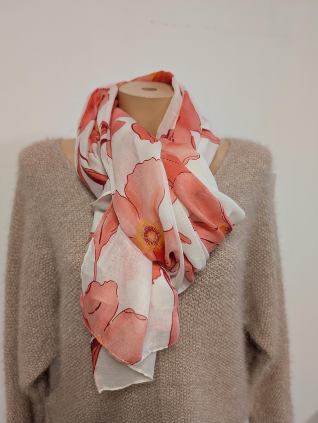 Foulard Zelia rouge
