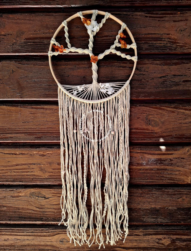 Arbre de vie et fleurs stabilisés