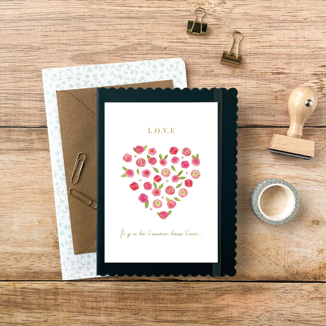 Carte postale Pulsion créative - Love