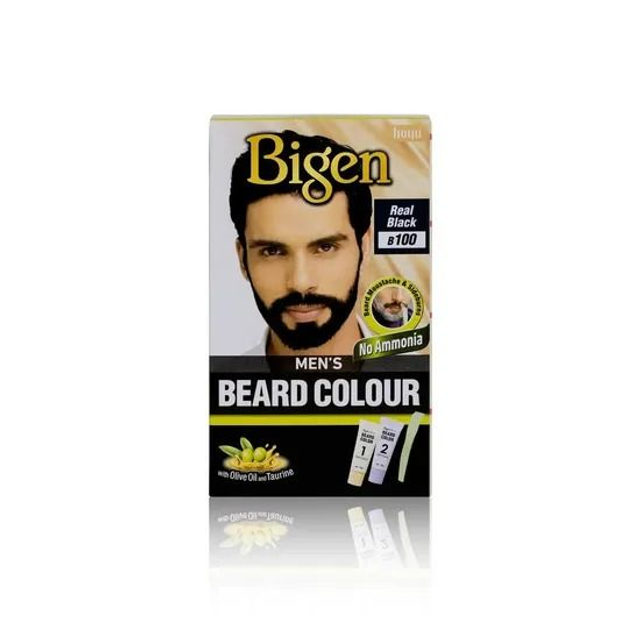 Bigen Mens Beard Colour Real Black (B100)