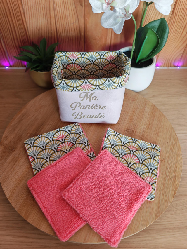 Panière personnalisé rose