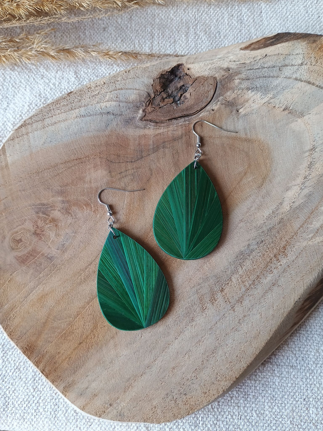 Boucles d'oreilles GOUTTE Éventail