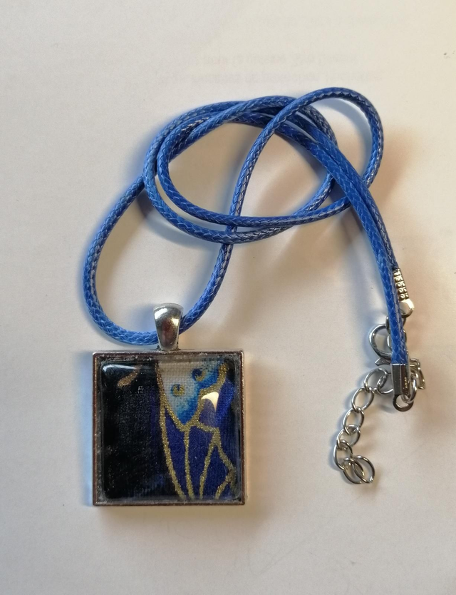 Collier K01 Carré Bleu