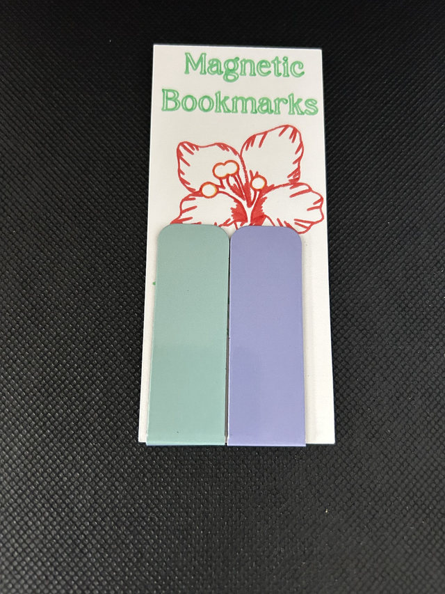 Magnetic book marks pastel colours  