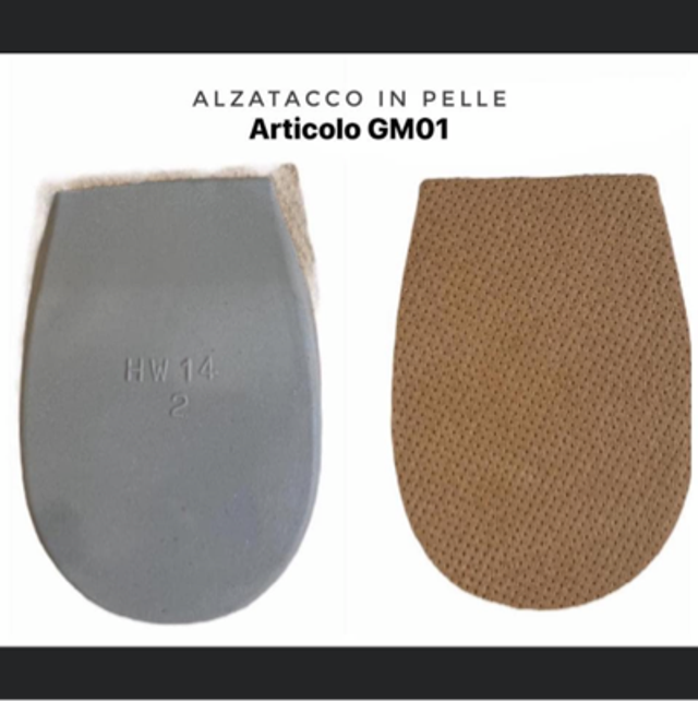 Alzatacco In Pelle Da 1cm