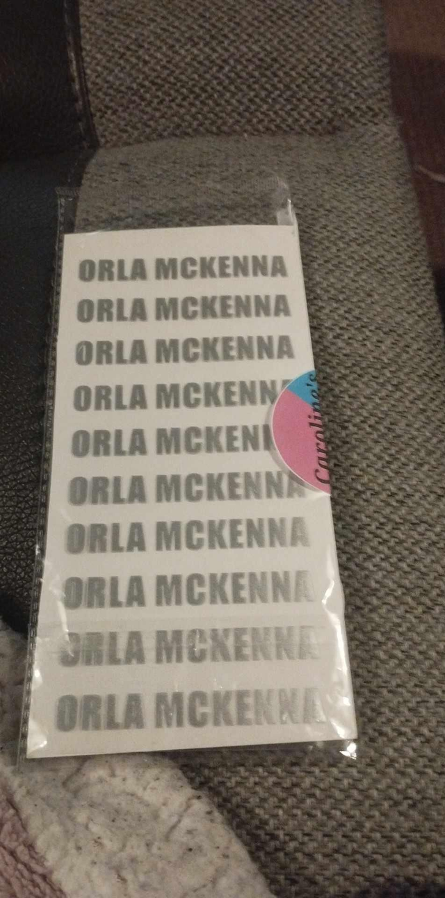 Personalised Iron On Vinyl Name 