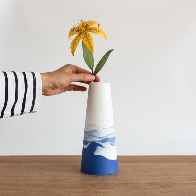 Vase - Grand - Horizons - Bleu