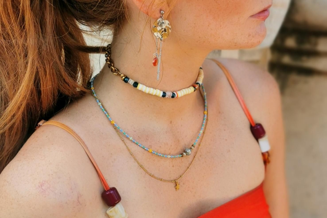 Bijou de voyage multifonction Bleu &amp; Jaune