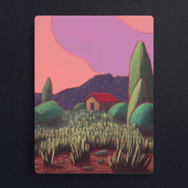 #0814 La cabanne  - ILLUS - PRINT - Digital painting