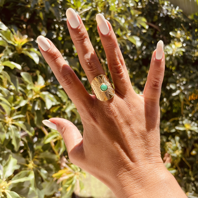 Bague BALIZA | ajustable en acier inoxydable