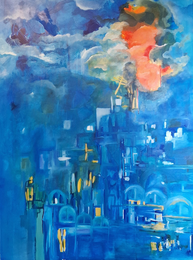 Huile sur toile | COCKTAIL DE NUITS