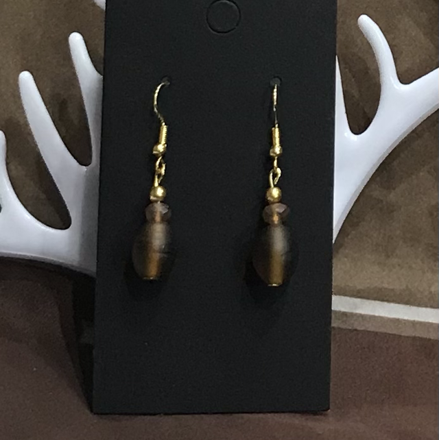 Brown Dangling Earrings-BRDE14