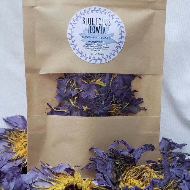 Dried BLUE LOTUS (Nymphaea Caerulea) Organic Herbal Hand Picked Flowers