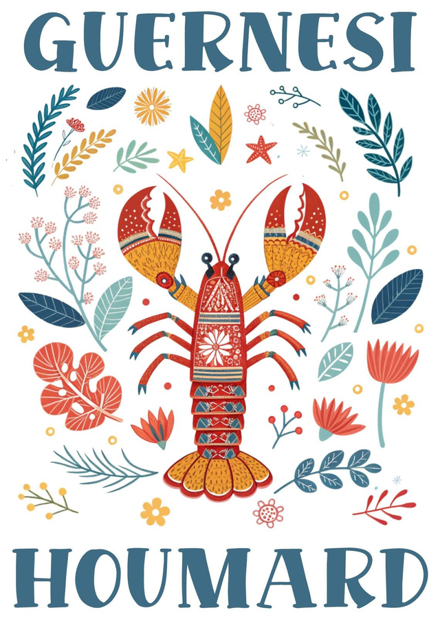 004 - NOTEPAD A6 - FOLKLORE LOBSTER