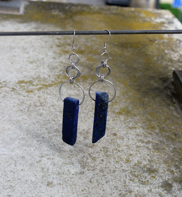 Boucle d'oreille Lapis Lazuli