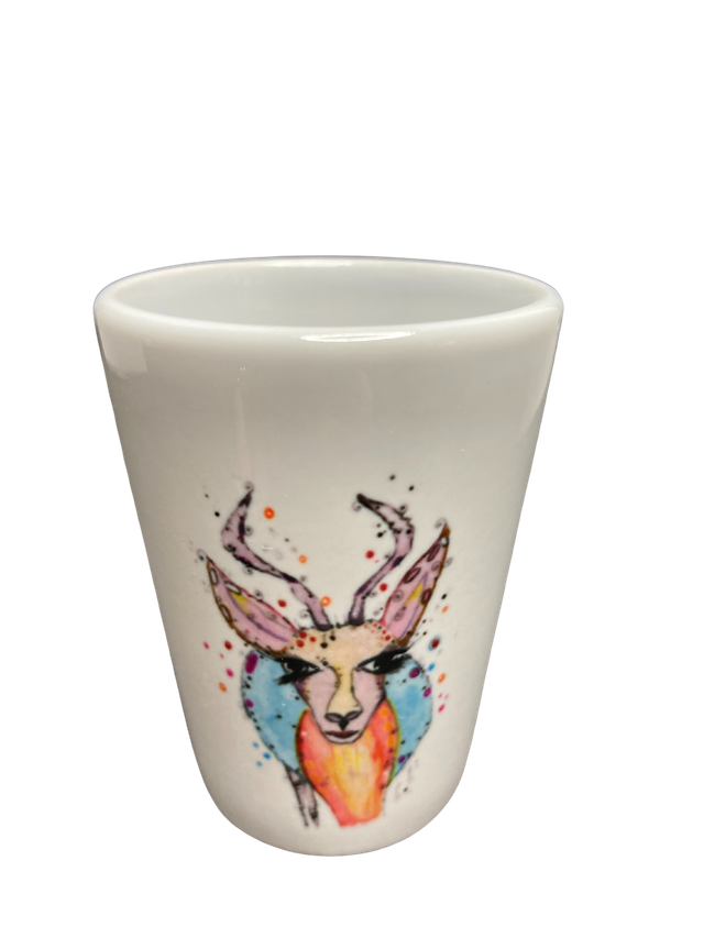 Schnapsglas Keramik "Antilope"