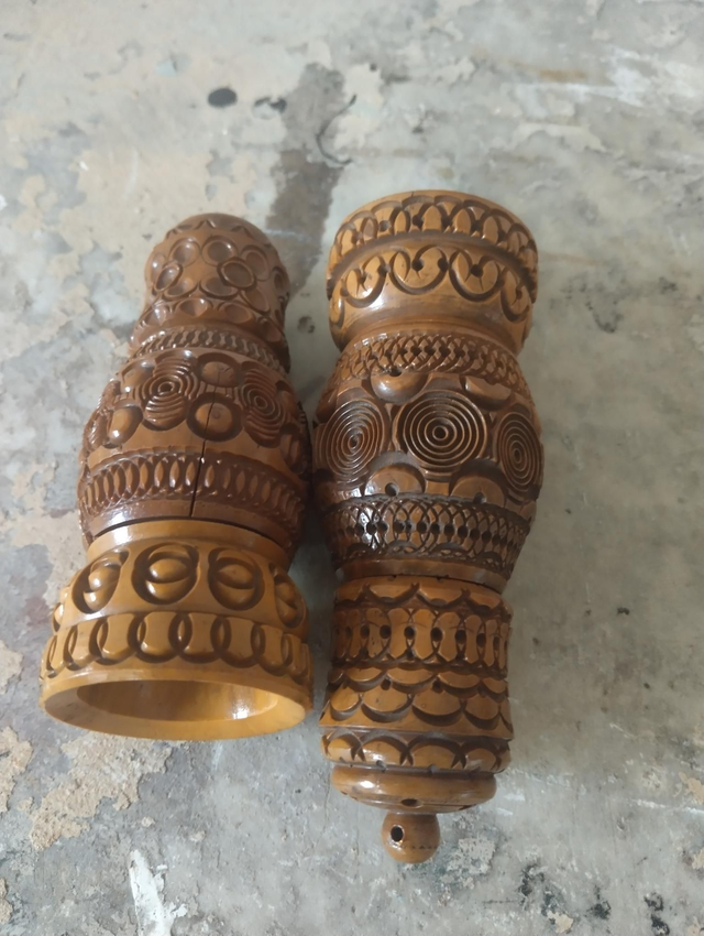 Coquilla nut Salt n Pepper pots