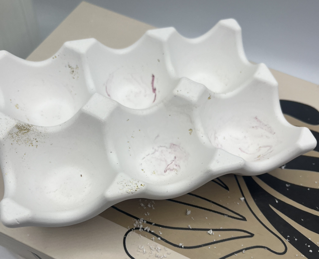 Plateau coco marbré rose 