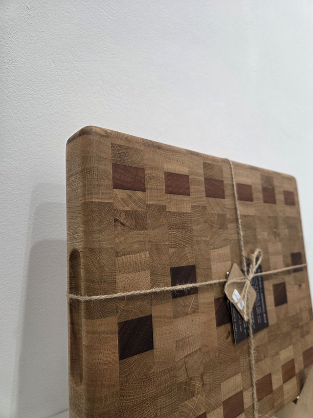 Reclaimed Mixed Hardwoods End Grain Wooden Chopping Board - AH-022