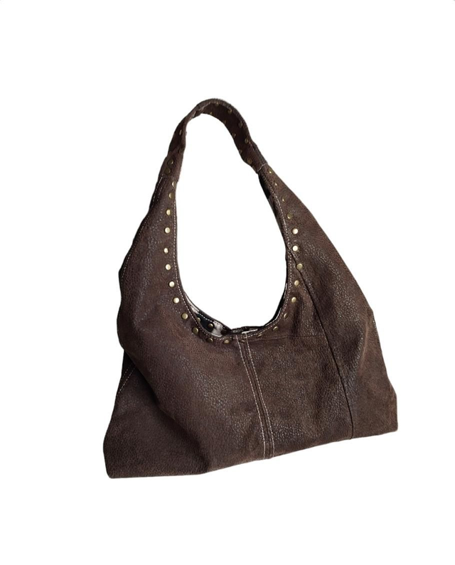 Sac croûte de cuir véritable recyclé 