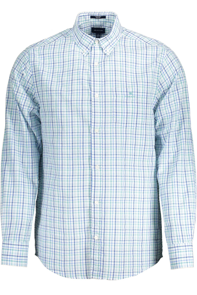 GANT CAMICIA MANICHE LUNGHE UOMO AZZURRO